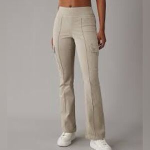 AE Stretch Pull-On High-Waisted Kick Bootcut Cargo Pant